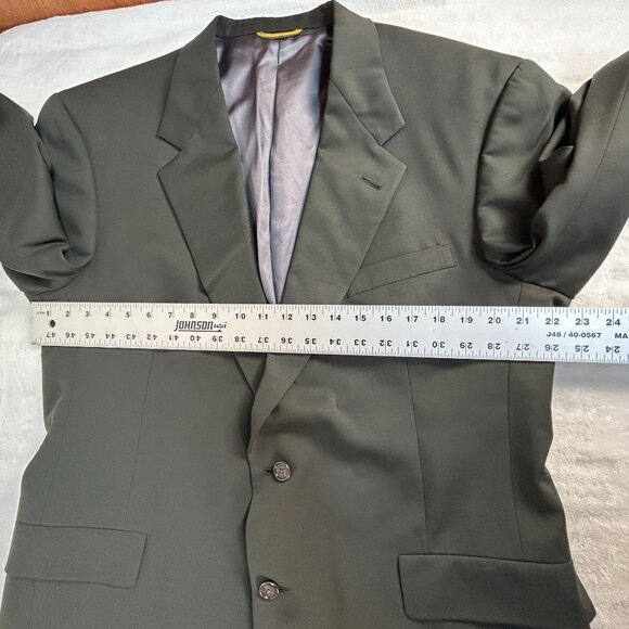 Hart Schaffner & Marx Gold Trumpeter Nordstrom Mens Two-Button Blazer 44R Gray - Picture 7 of 8